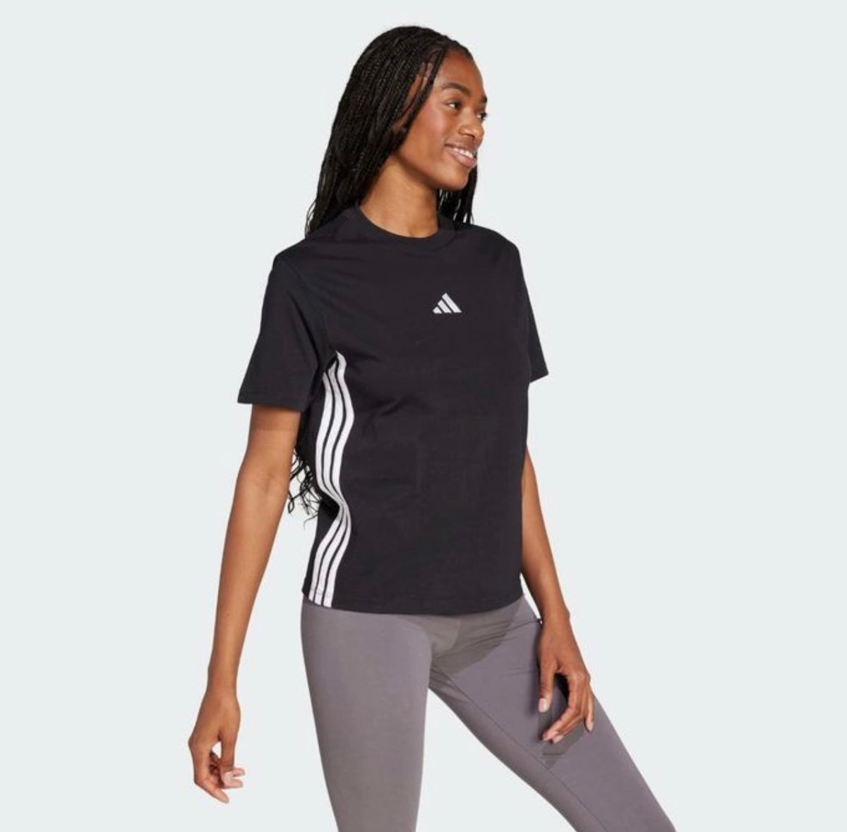 Adidas Essentials 3-Stripes Cotton T-shirt